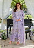 3 Piece Unstitched Heavy Embroidered Chickan Kari Lawn Suit with Four-sided Embroidered Cotton Net Dupatta