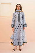 3 Piece Unstitched Heavy Embroidered Lawn Suit with Heavy Embroidered Organza Dupatta