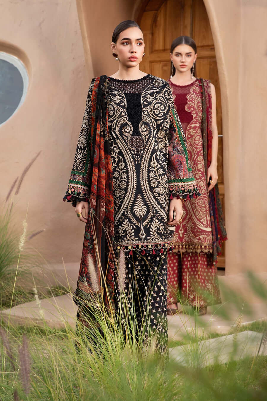 turbolight winter dress designs 2025 new-arrivals dhanak collection khaddar velvet online end year sale dhanak dress design