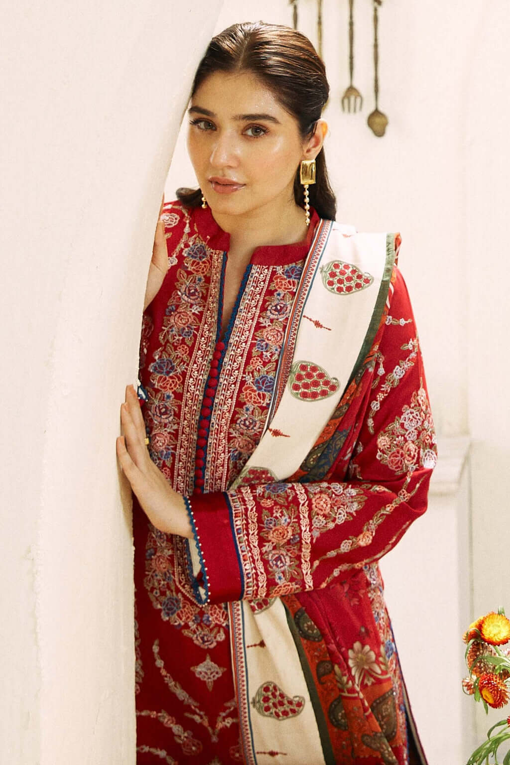 turbolight winter dress designs 2025 new-arrivals dhanak collection khaddar velvet online end year sale dhanak dress design