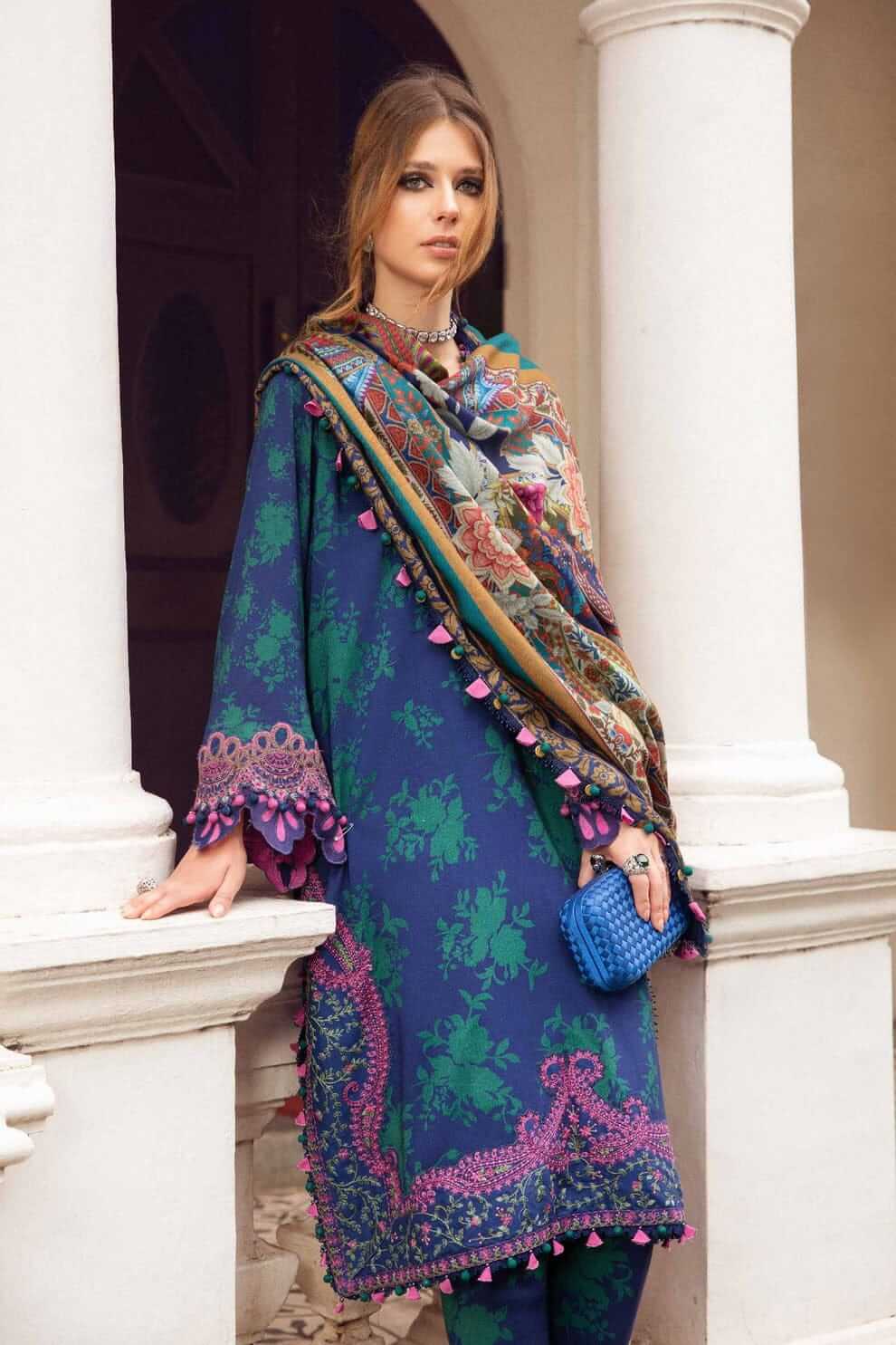 turbolight winter dress designs 2025 new-arrivals dhanak collection khaddar velvet online end year sale dhanak dress design