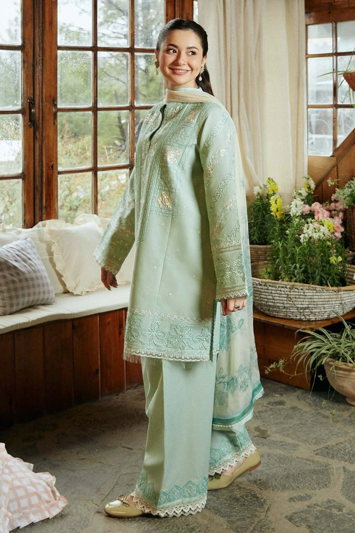turbolight winter dress designs 2025 new-arrivals dhanak collection khaddar velvet online end year sale dhanak dress design